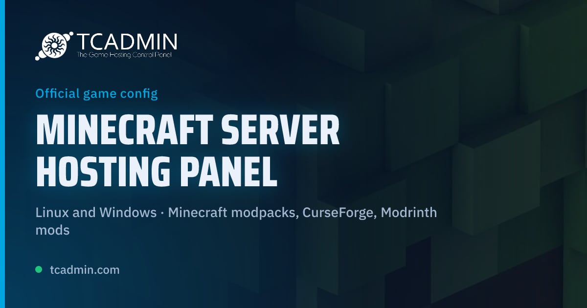 Minecraft Live Set Minecraft Server Hosting Panel | TCAdmin